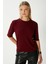 Viscose Doku Next Premium Selection Bordo Yarım Kol Triko Kazak 2