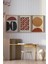 🧱 Modern Minimal Formlar – Tarçın, Kiremit ve Siyah Tonlarda 3’lü Çerçeveli Tablo Seti 🌿 CRV1135 23 x 32 2
