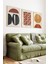 🧱 Modern Minimal Formlar – Tarçın, Kiremit ve Siyah Tonlarda 3’lü Çerçeveli Tablo Seti 🌿 CRV1135 23 x 32 5