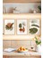 🌿 Tropikal Bitki ve Vazo Temalı 3'lü Dekoratif Çerçeve Görünümlü Tablo Seti 🌟 CRVS1133 13 x 17 1