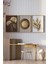 ✨ Altın Dokulu Doğa ve Geometrik Formlar – Çerçeveli 3’lü Tablo Seti🌿 CRV1132 23 x 32 2