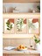 🌿 Bitki Desenli Modern Minimal 3’lü Çerçeve Görünümlü Tablo Seti 🌿 CRVS1129 13 x 17 1