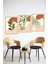 🌿 Bitki Desenli Modern Minimal 3’lü Çerçeve Görünümlü Tablo Seti 🌿 CRVS1129 13 x 17 3