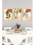 🌿 Bitki Desenli Modern Minimal 3’lü Çerçeve Görünümlü Tablo Seti 🌿 CRVS1129 13 x 17 5