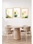 🌿 Modern Geometrik Bitkisel Desenli 3'lü Tablo Seti – Çerçeve Görünümlü 🌿🌟 CRVS1123 13 x 17 2