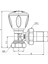 E.C.A Rv3 1/2 Köşe Radyatör Valfi Petek Havlupan Vanası 602120641 2