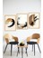 🌿 Doğal Tonlarda Soyut Fırça Efektli Çerçeve Görünümlü 3’lü Tablo Seti 🌟 CRVS1125 13 x 17 3