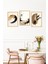 🌿 Doğal Tonlarda Soyut Fırça Efektli Çerçeve Görünümlü 3’lü Tablo Seti 🌟 CRVS1125 13 x 17 4