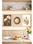 ✨ Altın Detaylı Bitki ve Daire Temalı 3’lü Çerçeve Görünümlü Tablo Seti ✨ CRVS1132 13 x 17 1