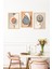 🖼️ Modern Geometrik 3’lü Çerçeve Görünümlü Tablo Seti 🌟 CRVS1134 13 x 17 4