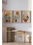 🌿 Turuncu Vazo ve Yaprak Temalı 3’lü Çerçeveli Tablo Seti Modern Dekorasyonun Yeni Yüzü 🌿 CRV1158 23 x 32 2
