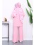 Pembe Fitilli Yumoş Tunik Pantolonlu Triko Takım 4