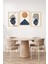 🖼️ Modern Minimal Geometrik Soyut 3'lü Çerçeve Görünümlü Tablo Seti🌟 CRVS1141 13 x 17 2