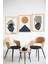 🖼️ Modern Minimal Geometrik Soyut 3'lü Çerçeve Görünümlü Tablo Seti🌟 CRVS1141 13 x 17 3