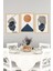 🖼️ Modern Minimal Geometrik Soyut 3'lü Çerçeve Görünümlü Tablo Seti🌟 CRVS1141 13 x 17 5