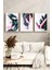 🌿 Tropikal Bitkiler Temalı 3’lü Çerçeveli Tablo Setii 🌿 CRV1145 23 x 32 4