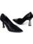 Dnz 03014 8,5 cm Topuklu Kadın Desenli Stiletto Ayakkabı 4