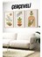 🌿🫒 Zeytin Dalı ve Geometrik Formlar Temalı 3’lü Ahşap Çerçeveli Minimalist Tablo Seti 🌿 CRV1158 23 x 32 1