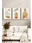 🌿🫒 Zeytin Dalı ve Geometrik Formlar Temalı 3’lü Ahşap Çerçeveli Minimalist Tablo Seti 🌿 CRV1158 23 x 32 4