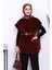 Bordo Cepli Kemerli Kaşe Yelek 3