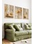 🌾 Sıcak Bej Tonlarında Şık 3'lü Çerçeveli Tablo Seti🌿 CRV1168 23 x 32 5