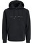 Jack&jones 12233972 Kapsonlu Erkek Sweat - Siyah 1