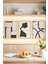 🖼️ Siyah-Beyaz Modern Soyut Desenli 3'lü Çerçeve Görünümlü Tablo Seti🌟 CRVS1151 13 x 17 1