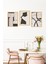 🖼️ Siyah-Beyaz Modern Soyut Desenli 3'lü Çerçeve Görünümlü Tablo Seti🌟 CRVS1151 13 x 17 4