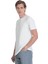 Beyaz Regular Fit Bisiklet Yaka Tişört 1