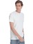 Beyaz Regular Fit Bisiklet Yaka Tişört 3