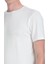 Beyaz Regular Fit Bisiklet Yaka Tişört 4
