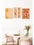 🍁 Modern Turuncu Tonlarında 3’lü Tablo Seti – Çerçeve Görünümlü 🌟 CRVS1155 13 x 17 4