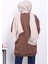 Koyuv Vizon Bisiklet Yaka Taşlı Modal Sweatshirt 4