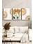 🌿 Altın Işıltılı Yapraklar ve Geometrik Desenler Temalı 3’lü Çerçeveli Tablo Seti 🌿CRV1148 23 x 32 4
