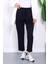 Lacivert Beli Lastikli Cepli Double Pantolon 1