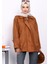 Taba Oversize Fermuarlı Süet Ceket 1