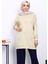 Olive Bisiklet Yaka Taşlı Modal Sweatshirt 1