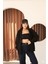 Siyah Oversize Içi Polar ve Fermuar Detaylı Kapüşonlu Kadın Sweatshirt 4