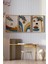 🌿 Doğal Tonlarda Modern Soyut 3'lü Çerçeveli Tablo Seti – Mdf Zeminli, Ahşap Çerçeveli 🌿 CRV1177 23 x 32 2