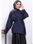 Lacivert Kol Apoletli Astarlı Süet Ceket 3