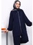 Lacivert Kapşonlu Fermuarlı Tunik Pantolonlu Takım 3