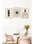 🌙 Güneş, Ay ve Geometrik Enerji Temalı 3’lü Çerçeve Görünümlü Tablo Seti🌟 CRVS1161 13 x 17 4