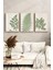 🌿 Doğanın Ferahlığı Evinizde: Yeşil Yaprak Temalı 3’lü Çerçeveli Tablo Seti 🌿 CRV1171 23 x 32 4