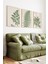 🌿 Doğanın Ferahlığı Evinizde: Yeşil Yaprak Temalı 3’lü Çerçeveli Tablo Seti 🌿 CRV1171 23 x 32 5