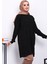 Siyah Soğuk İplik Merserize Triko Tunik 3