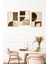 🟤 Geometrik Formlarda Kahve Tonlarında Modern 3’lü Tablo Seti – Çerçeve Görünümlü🌟 CRVS1154 13 x 17 4