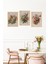 🌸 Renkli Çiçek Aranjmanlı 3'lü Tablo Seti – Çerçeve Görünümlü, Modern Duvar Dekoru🌟 CRVS1169 13 x 17 4