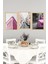 🌆 Pembe Şehir Temalı 3’lü Çerçeve Görünümlü Tablo Seti – Modern Dekorun Renkli Yorumu🌟 CRVS1175 13 x 17 5