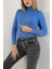 Kadın Pamuklu Balıkçı Yaka Kaşkorse Şardonlu Fitilli Slimfit Kazak Body Standart 2