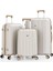 Üçlü Polipropilen Valiz Seti V305 Kemik Şampanya 1